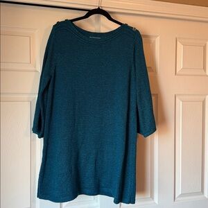 Karen Scott tunic sweater 3/4 sleeve NWT